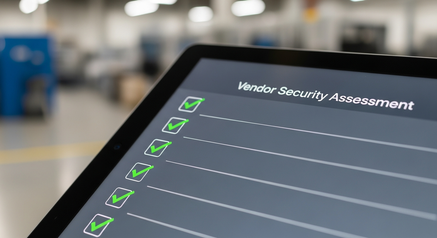 Vendor security assessment checklist for manufacturing compliance